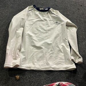 Snapper Rock White and Navy Long Sleeve Tee